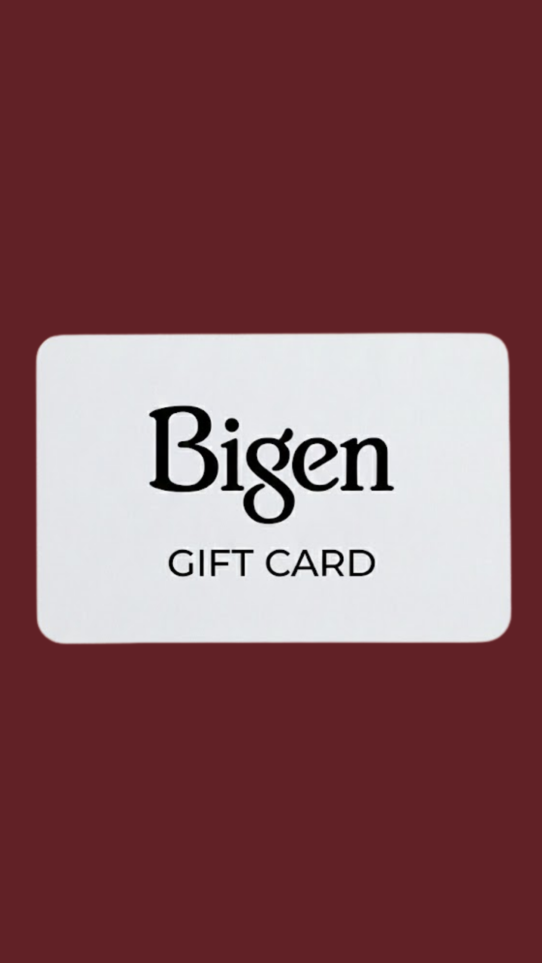 Bigen $10 Gift Card