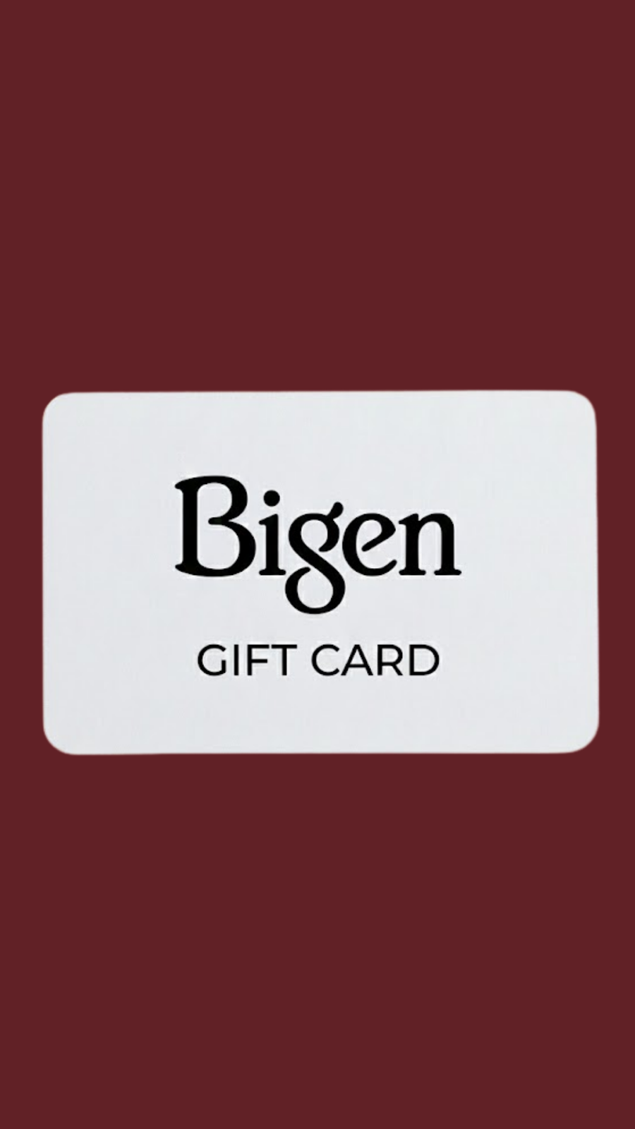 Bigen $10 Gift Card