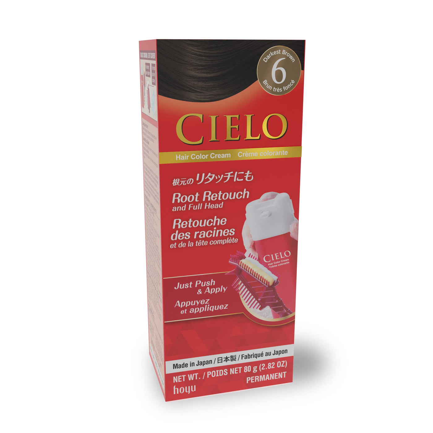 CIELO Hair Color Cream - 6 Darkest Brown