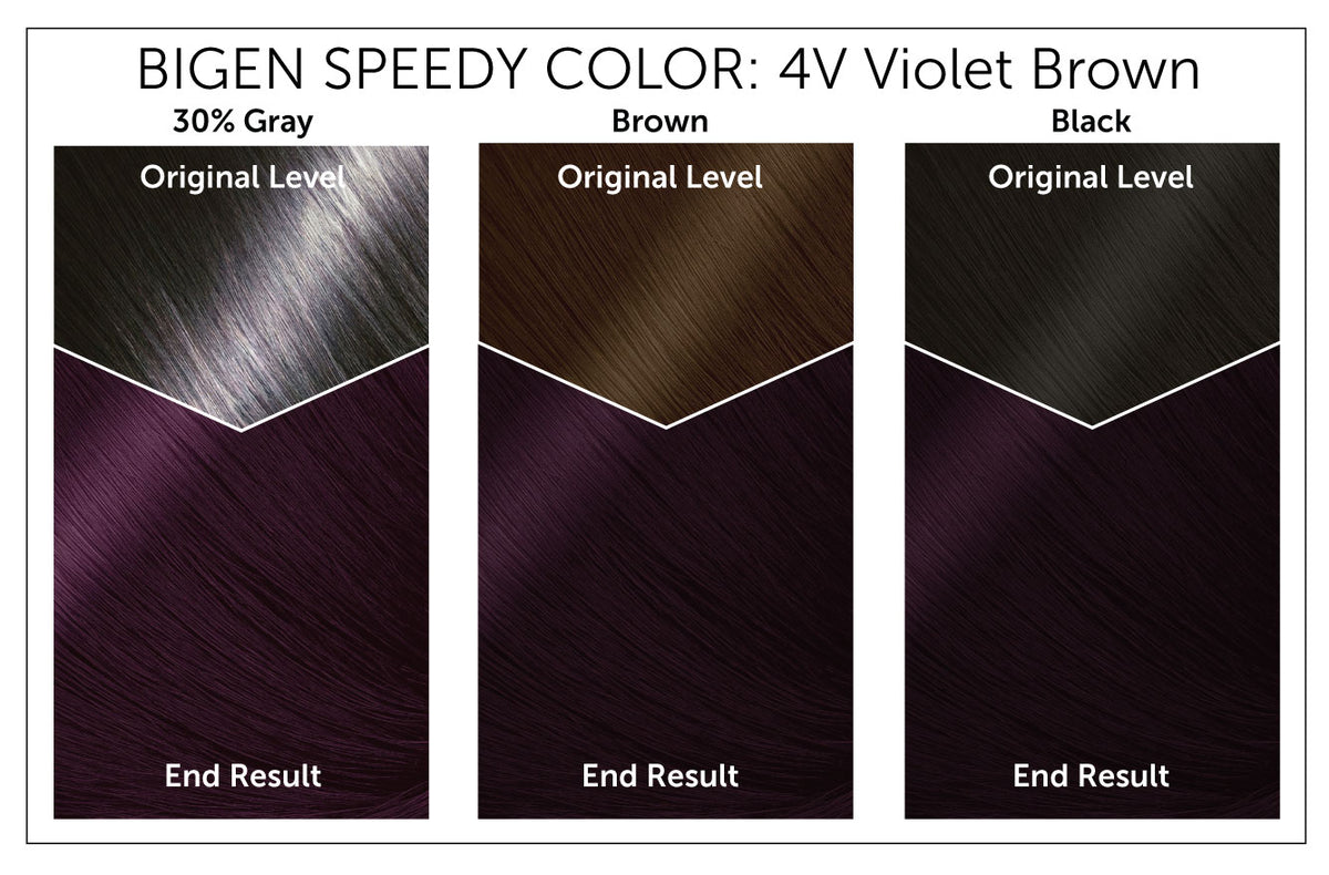 Color Chart - Bigen Speedy Color 4V Violet Brown