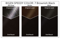 Color Chart - Bigen Speedy Color 7 Brownish Black