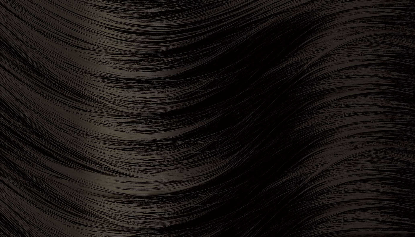 CIELO Hair Color Cream - 7 Brownish Black Hair Swatch